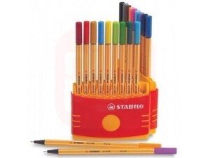 Caneta Stabilo Point 88 - Kit 20 Cores