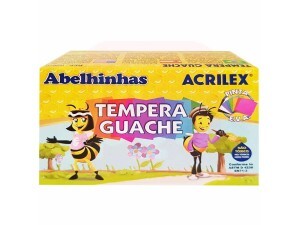 Tinta Guache 6 Cores 15ml - Acrilex