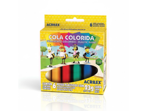 Cola Colorida 23g 6 Cores - Acrilex